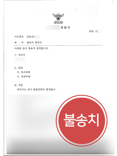 변호사상담 사례 | 억울하게 특수폭행죄 고소당한 의뢰인, 불송치