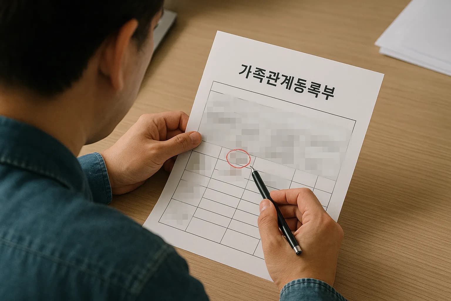 등록부정정 허가 신청 절차 업무 분야