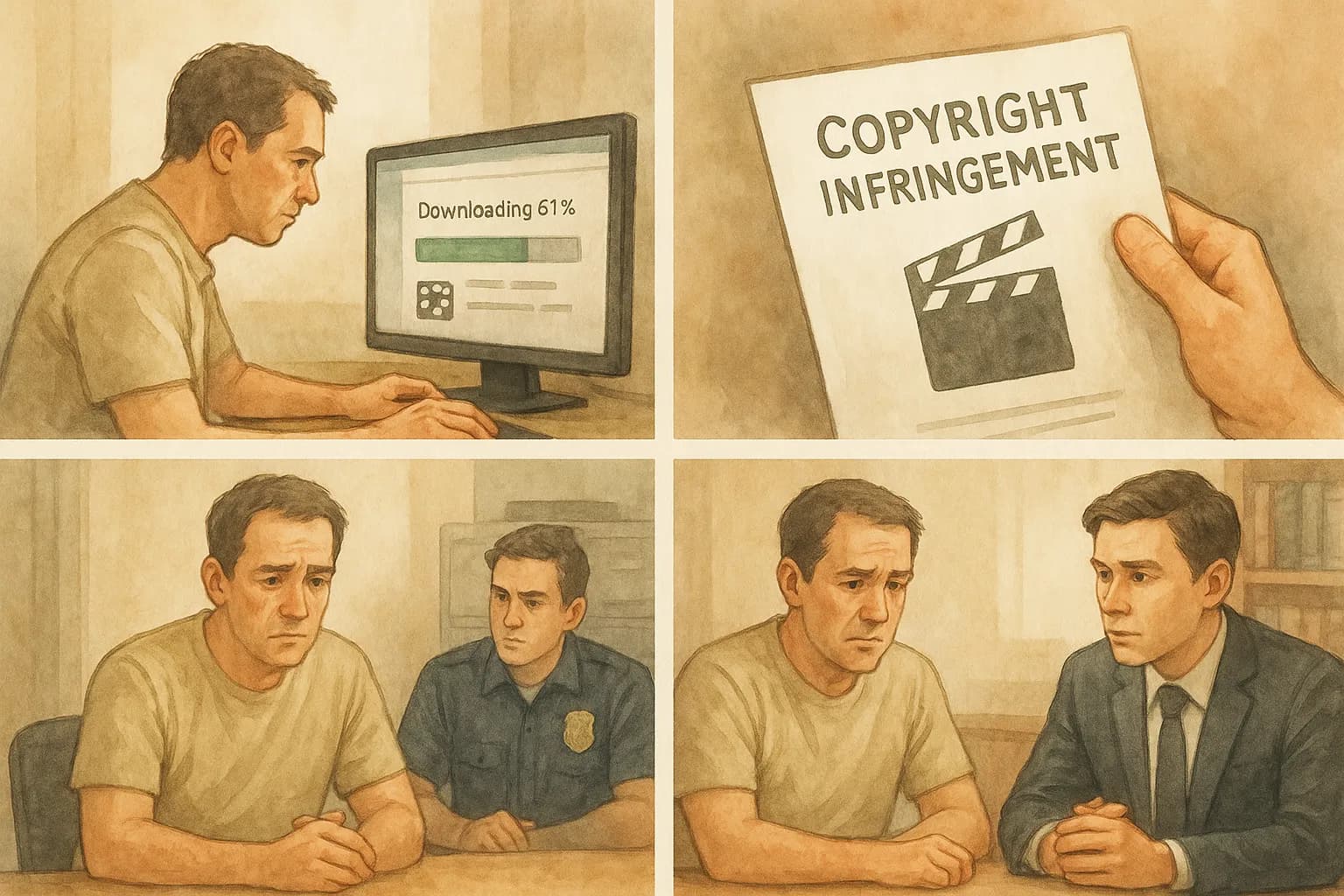 저작권고소 위기 사건 경위 사례