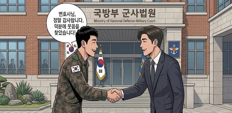 군형사사건 검토 후 무죄 선고한 군사법원